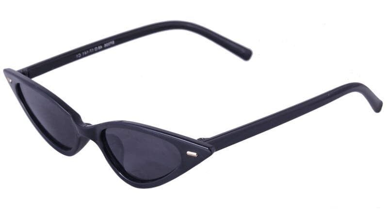 Female Small Cat Eye Sunglasses. Black Color UV Protected Lens. Black Color Frame. Female Small Cat Eye Sunglasses. Black Color UV Protected Lens. Black Color Frame.
