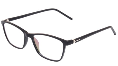 Unisex Rectangular Spectacle Frame. Matte Black Color Frame.