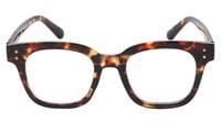 Unisex Oversized Thick Square Spectacle Frame. Tortoise Print Frame.