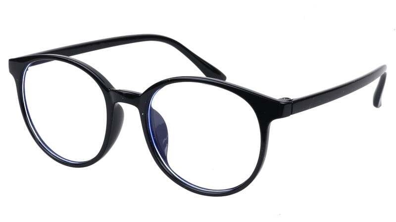 Unisex Round Spectacle Frame For Kids & Teens. Black Frame. Age-(12-15Yrs)