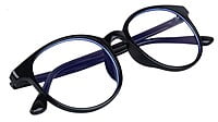 Unisex Round Spectacle Frame For Kids & Teens. Black Frame. Age-(12-15Yrs)