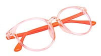 Unisex Round Spectacle Frame For Kids & Teens. Transparent Rim. Age-(12-15Yrs)