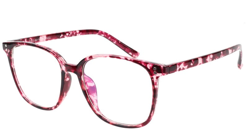 Oversized red sales glasses frames