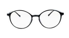 Soigné Unisex Medium Round Spectacle. Glossy Black Soigné Unisex Medium Round Spectacle. Glossy Black